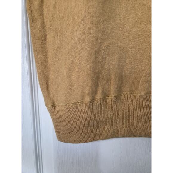 American Eagle AE77 100% Cashmere Luxe Soft Mustard Yellow Sweater Large Unisex - Picture 5 of 10